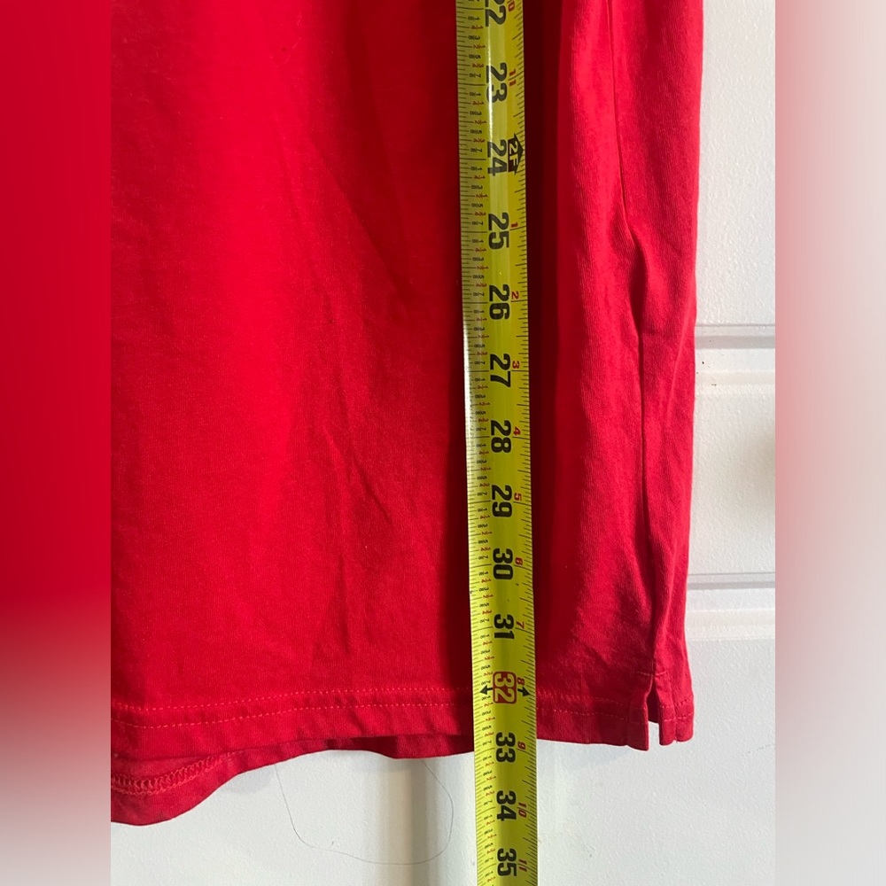 NWT Under Armour Loose Red Short Sleeve Shirt Men Baseball P/C Print Size XL - Picture 7 of 10